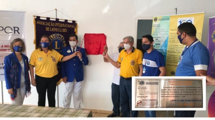 Com apoio de LCIF, Lions inaugura Casa de Apoio para pacientes oncológicos de Rondonópolis