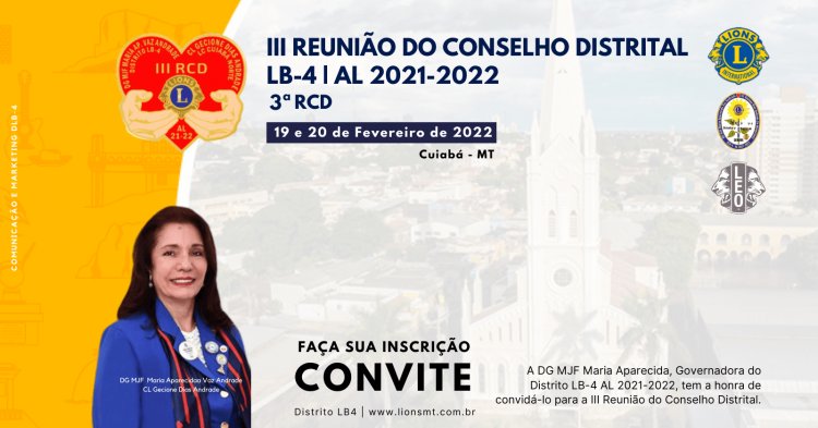 3ª RCD DISTRITO LB-4 | AL 2021-2022 | CUIABÁ -MT